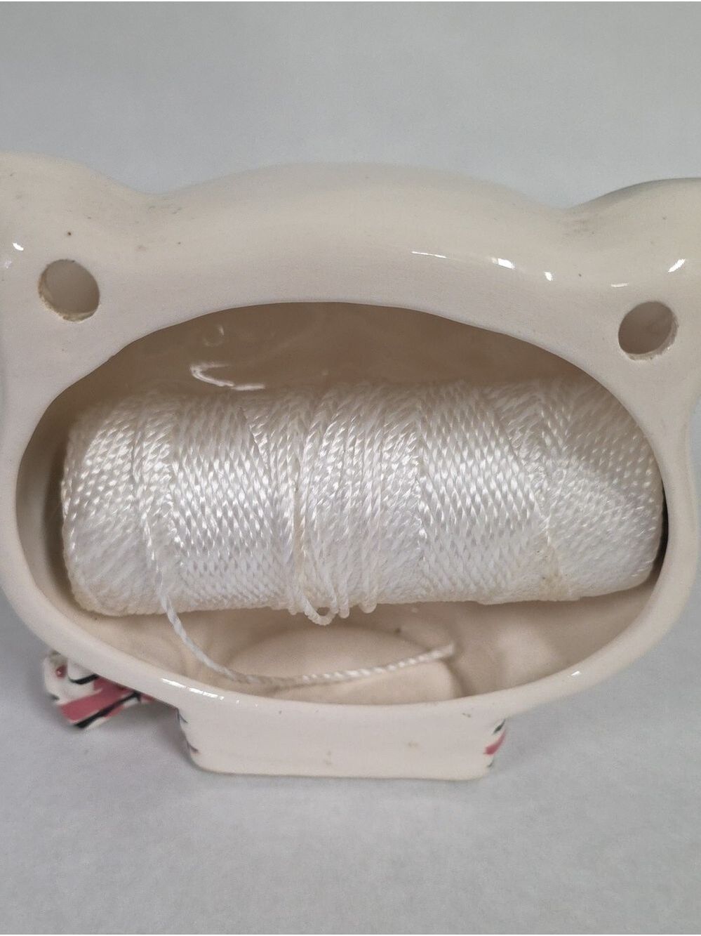 Vintage 1958 Holt Howard Ceramic Cat String Holder - Made In Japan - Picture 8 of 8